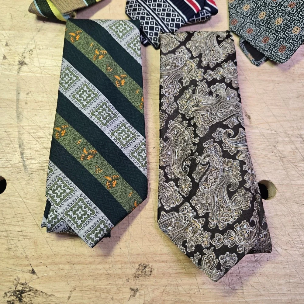 Lot of 5 Vintage  Retro Misc Neck Ties Don Loper Beverly Hills Rhynecliffe